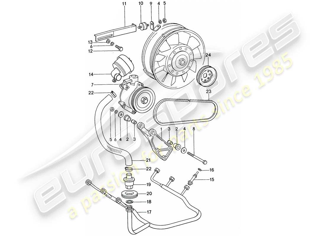 porsche 1975 (911) lufteinspritzung ersatzteildiagramm