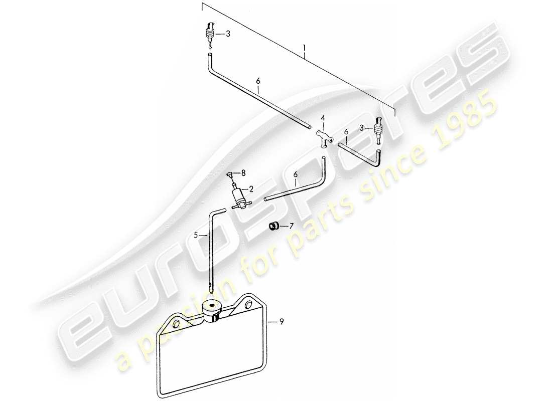 porsche 1955 (356/356a) scheibe teilediagramm