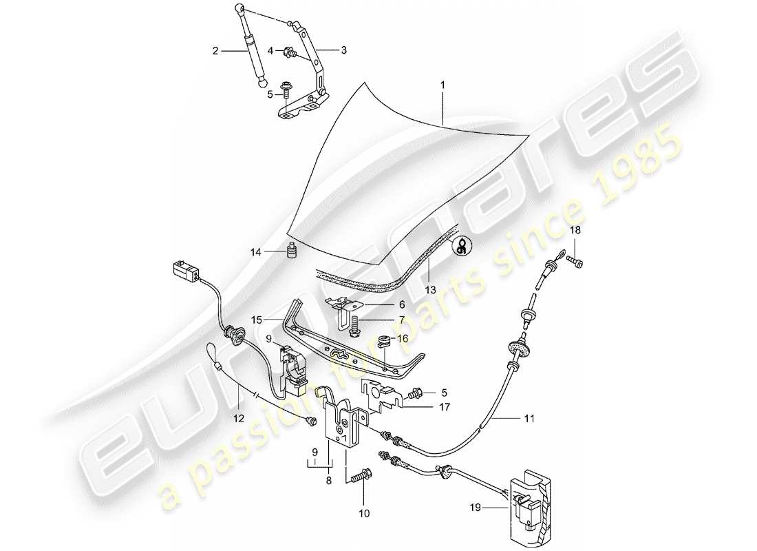 porsche 2004 (996) cover-ersatzteildiagramm
