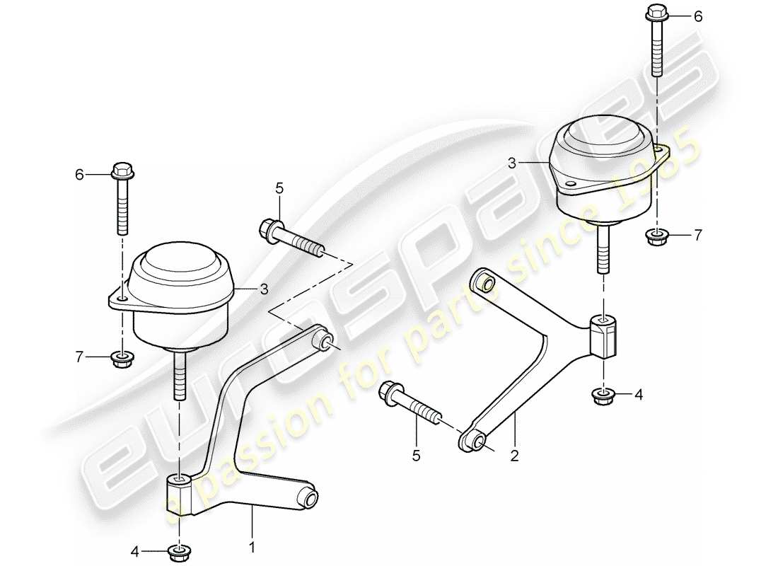 porsche 2001 (986 boxster) schaltgetriebe - getriebeaufnahme - d - mj 2000>> ersatzteildiagramm