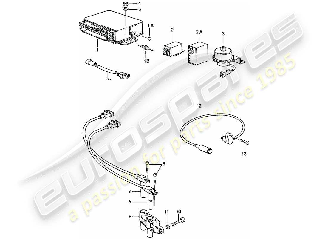 porsche 1984 (911) motorelektrik 3 - technische informationen - 1/85 gr. 2 teilediagramm