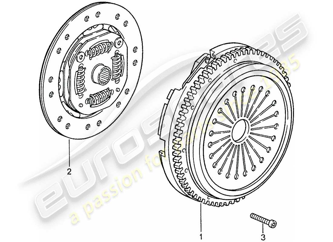 porsche 1988 (959) kupplung teilediagramm