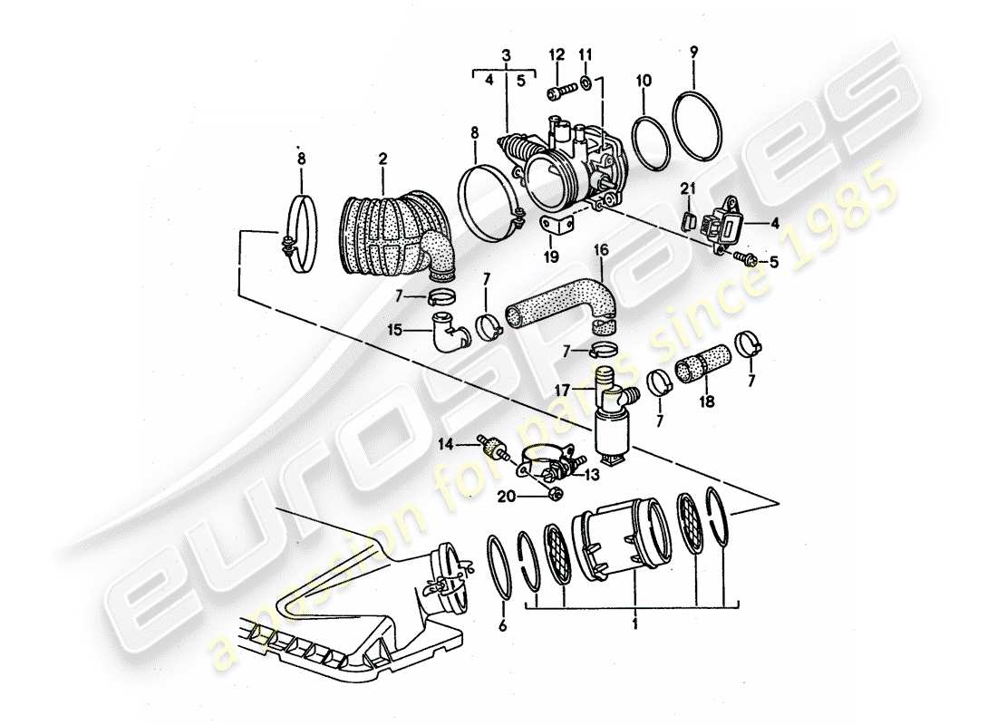 porsche 1994 (968) lh-jetronic - 1 ersatzteildiagramm