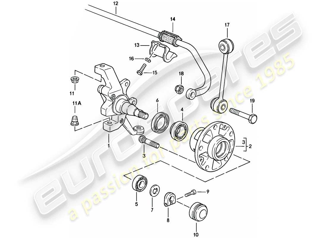 porsche 1986 (928) achsschenkel - stabilisator - vorderachse - f >> 92-gs860 999 - schmiermittel - d >> - mj 1985 ersatzteildiagramm