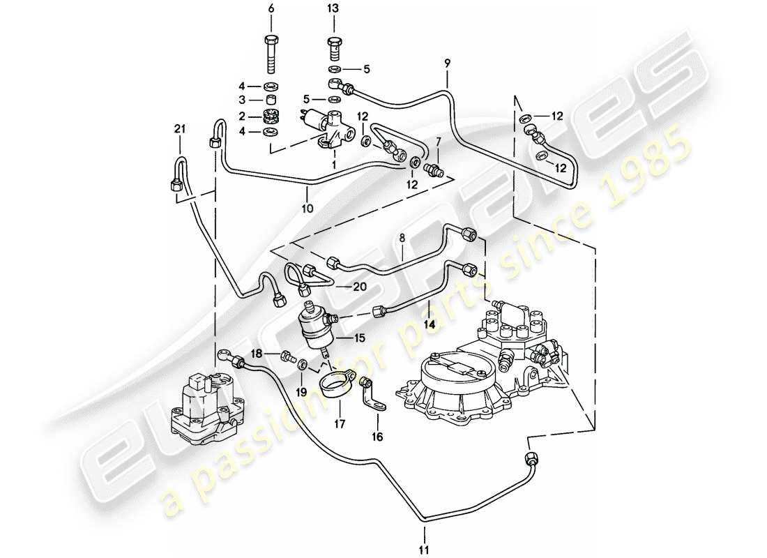 porsche 1982 (928) steuerdruck - absenkung - d - mj 1980>> ersatzteildiagramm