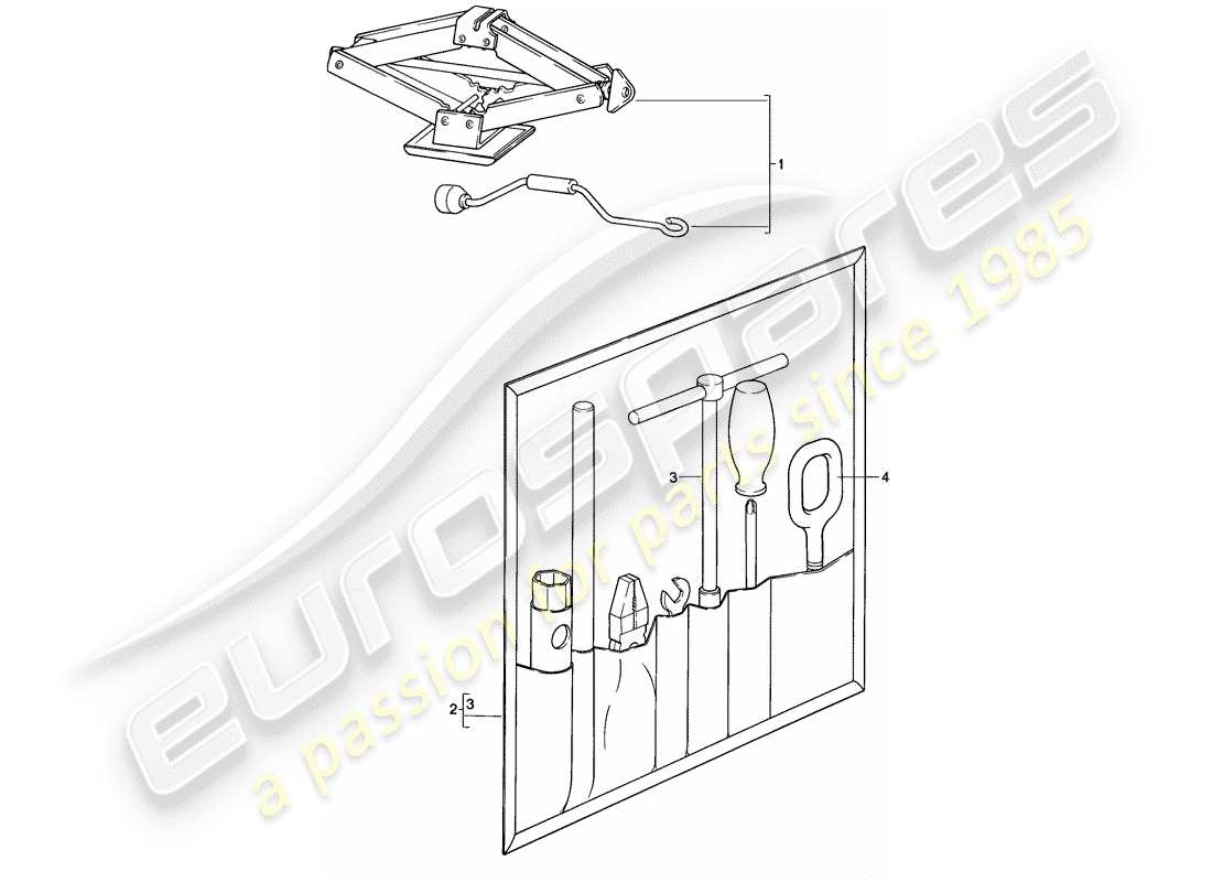 porsche 1984 (944) zubehör teilediagramm