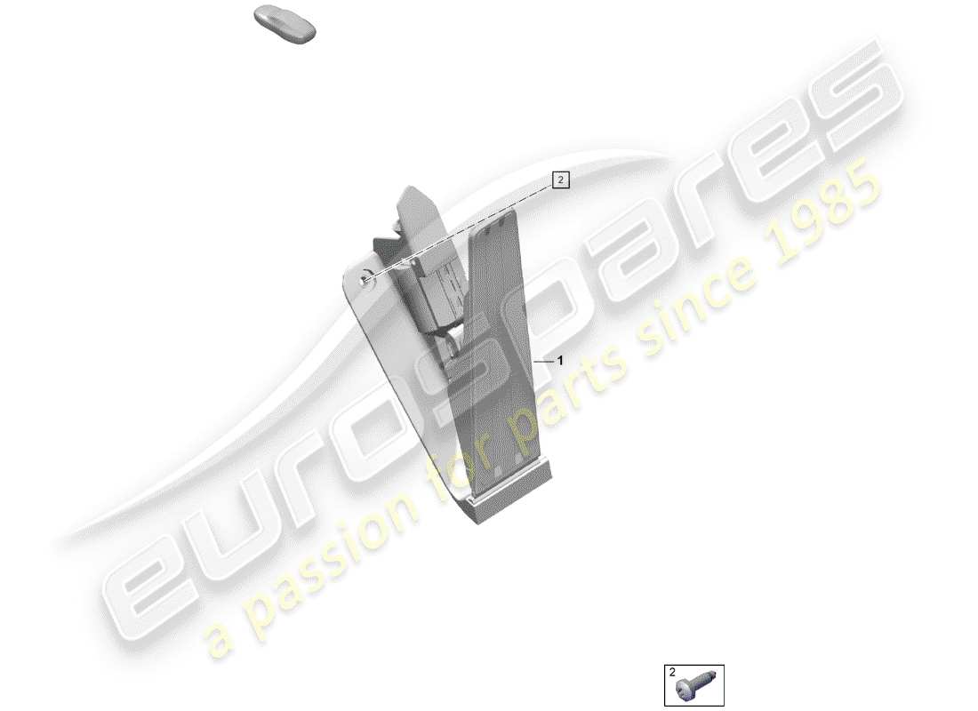 porsche 2020 (718 boxster spyder) brems- und beschleunigungspedalbaugruppe teilediagramm
