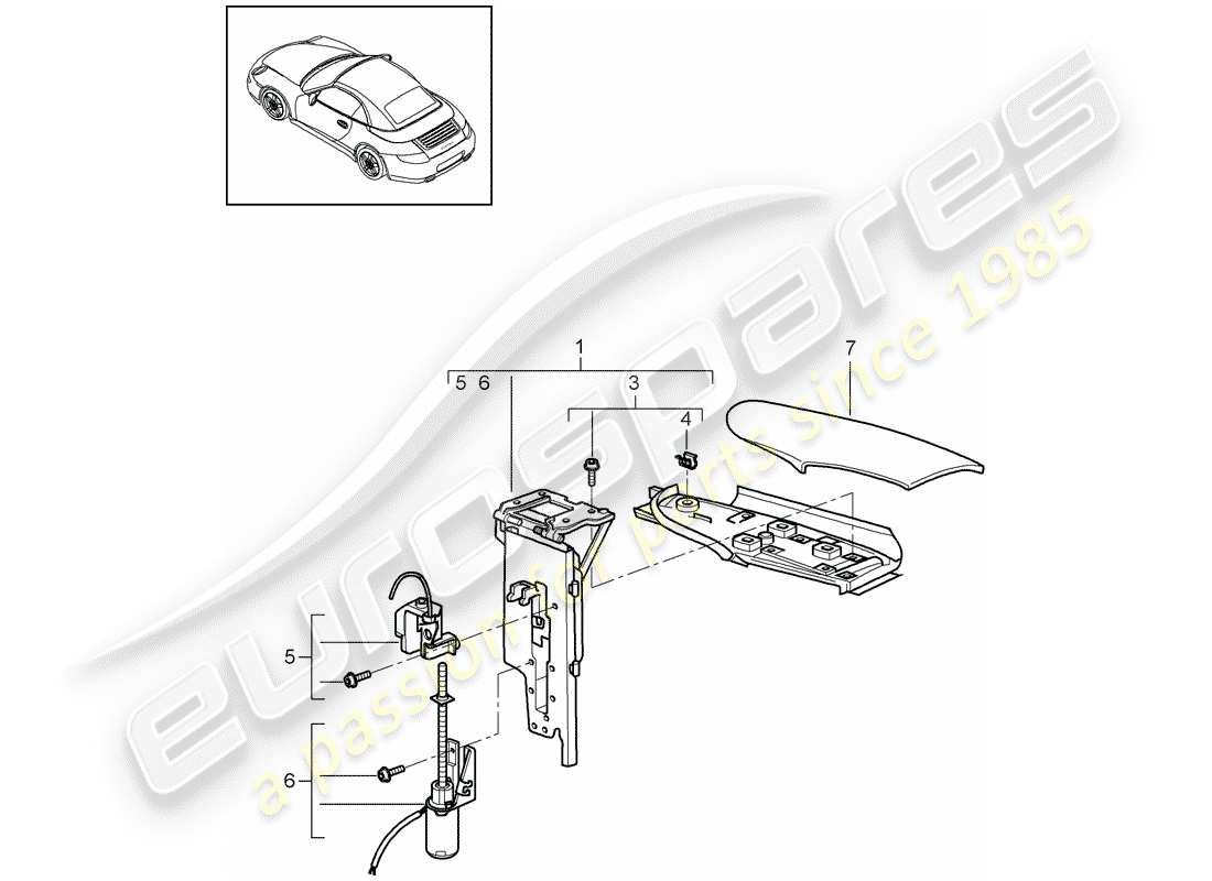 porsche 2011 (997-2) flap-teilediagramm
