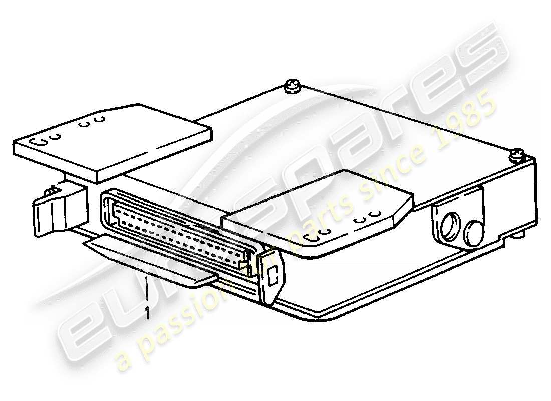 porsche 1991 (refurbished and exchange catalogue) steuergeräte ersatzteildiagramm