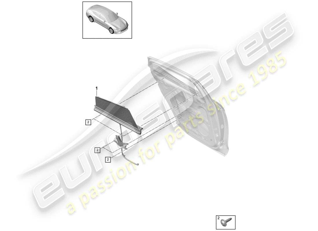 porsche 2020 (panamera 971-1) blind-ersatzteildiagramm