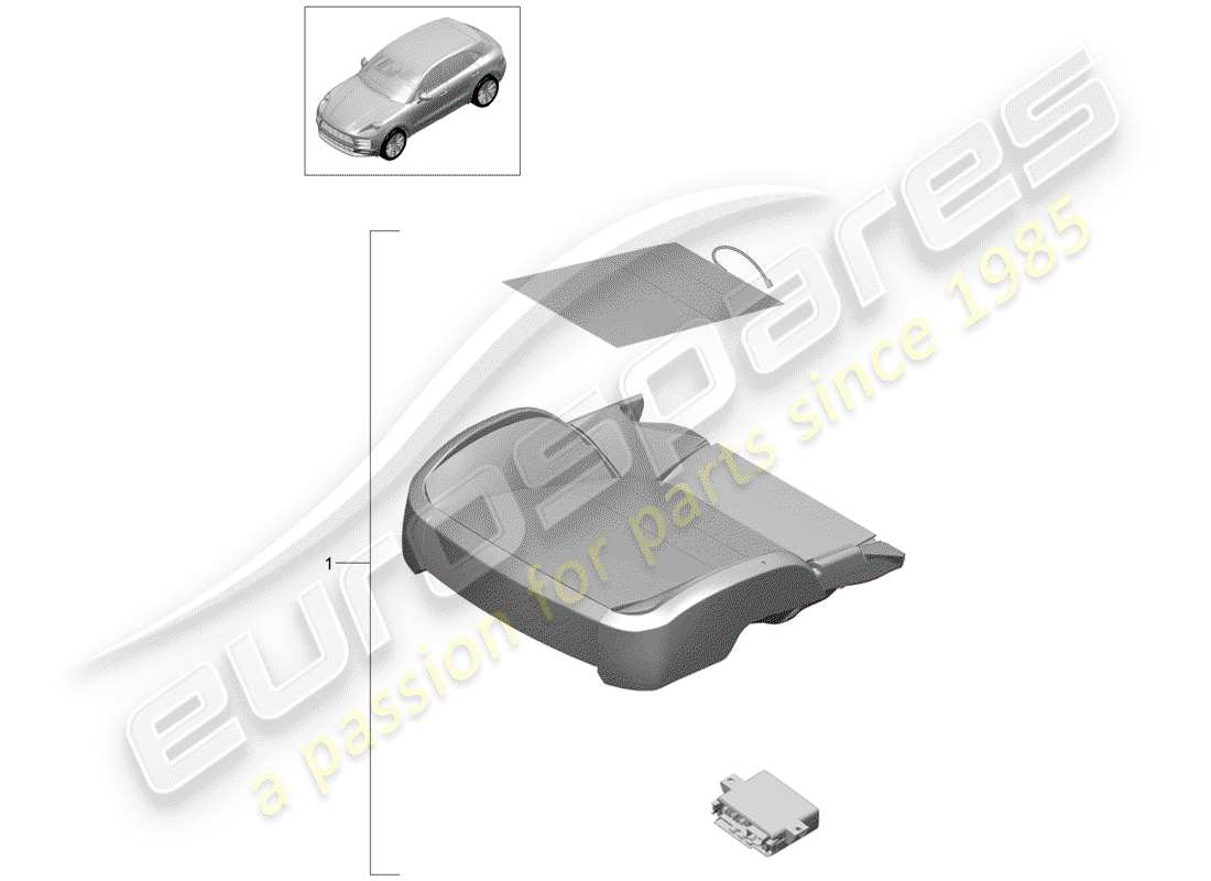 porsche 2019 (macan) reparatursatz ersatzteildiagramm