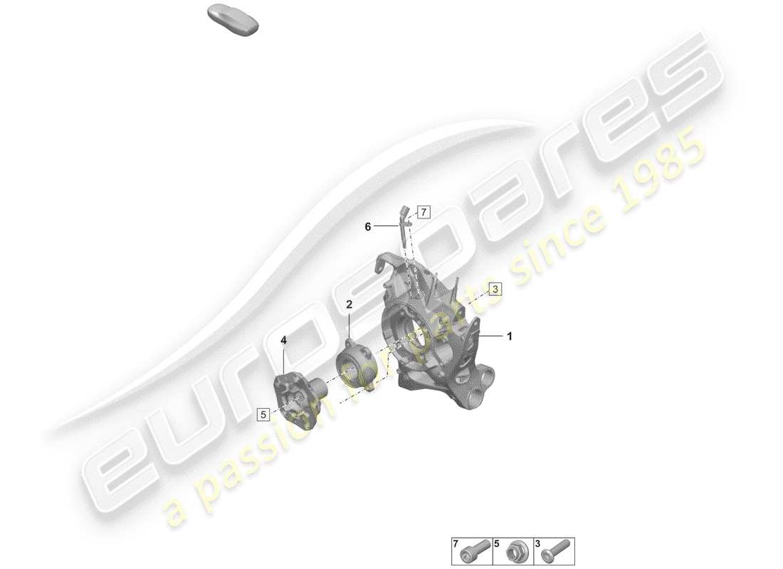 porsche 2020 (992-1) hinterachse teilediagramm