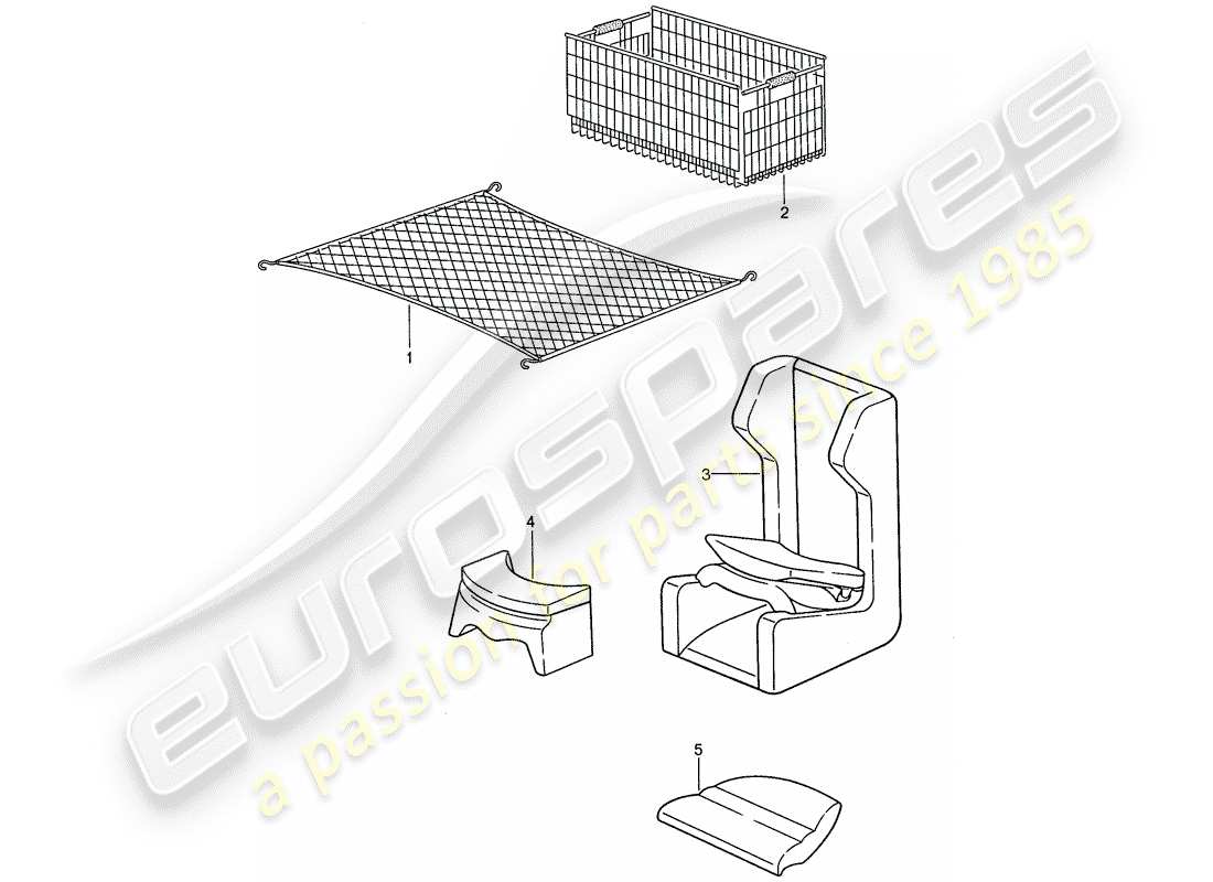 porsche 1990 (944) zubehör teilediagramm