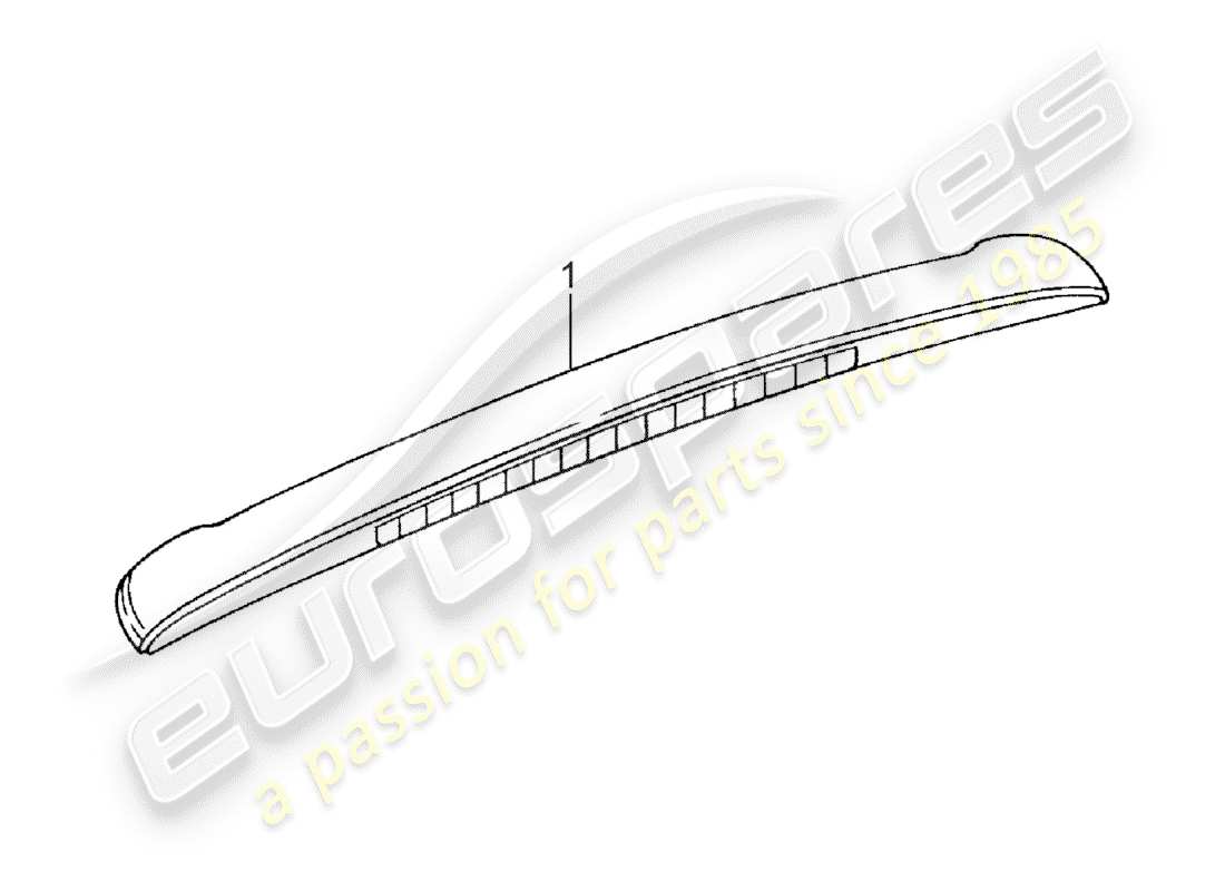 porsche 2009 (accessories) dachabdeckungsformteil ersatzteildiagramm