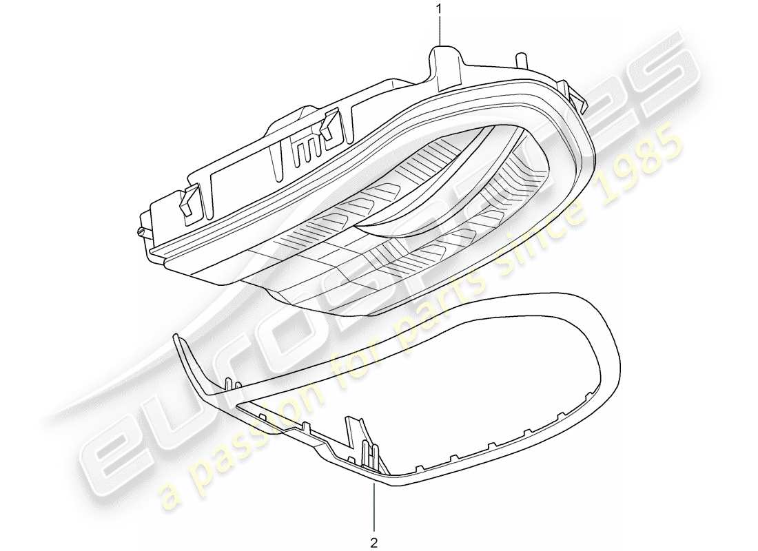 porsche 2015 (panamera 970) bracket-ersatzteildiagramm