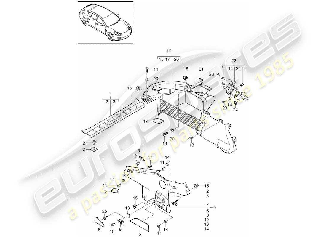 porsche 2011 (panamera 970) trims-teilediagramm