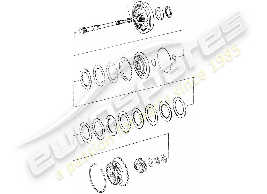 porsche 1994 (964) tiptronic - antriebswelle ersatzteildiagramm