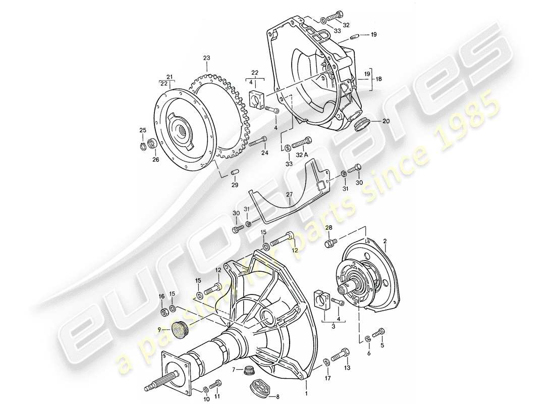 porsche 1990 (944) zentralrohr - für - automatikgetriebe - d >> - mj 1989 ersatzteildiagramm