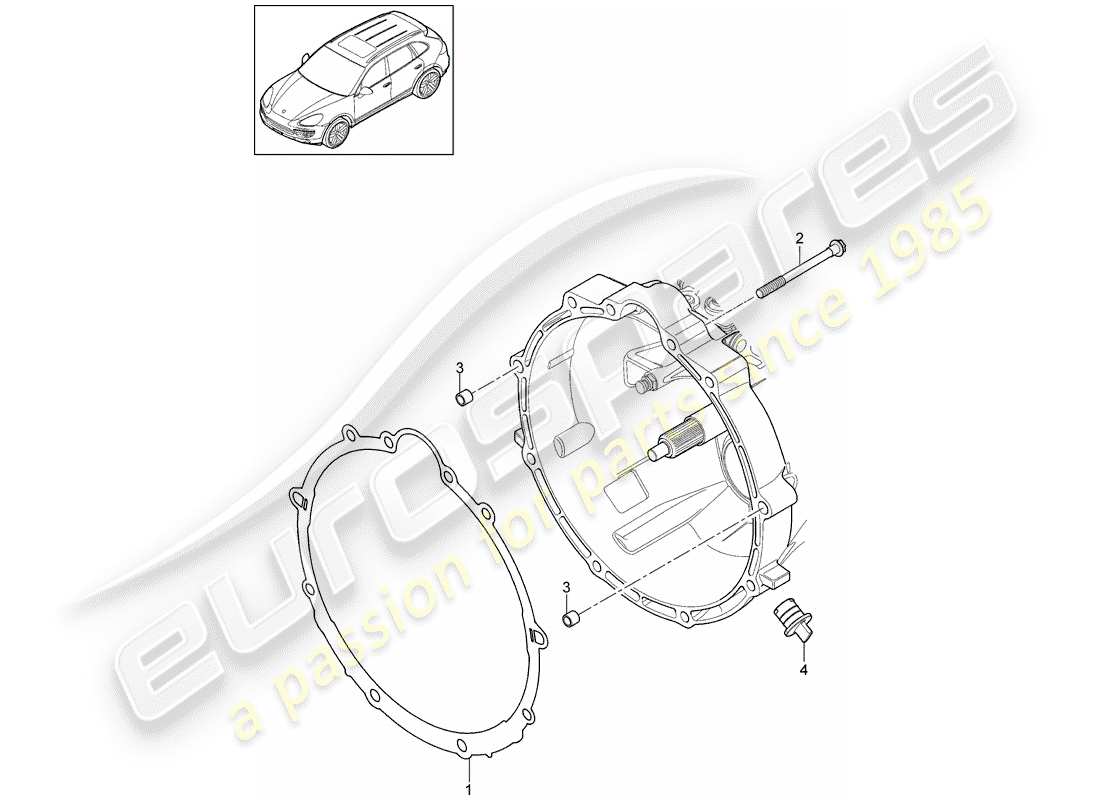 porsche 2015 (cayenne e2 92a) montageteile für motor u teilediagramm