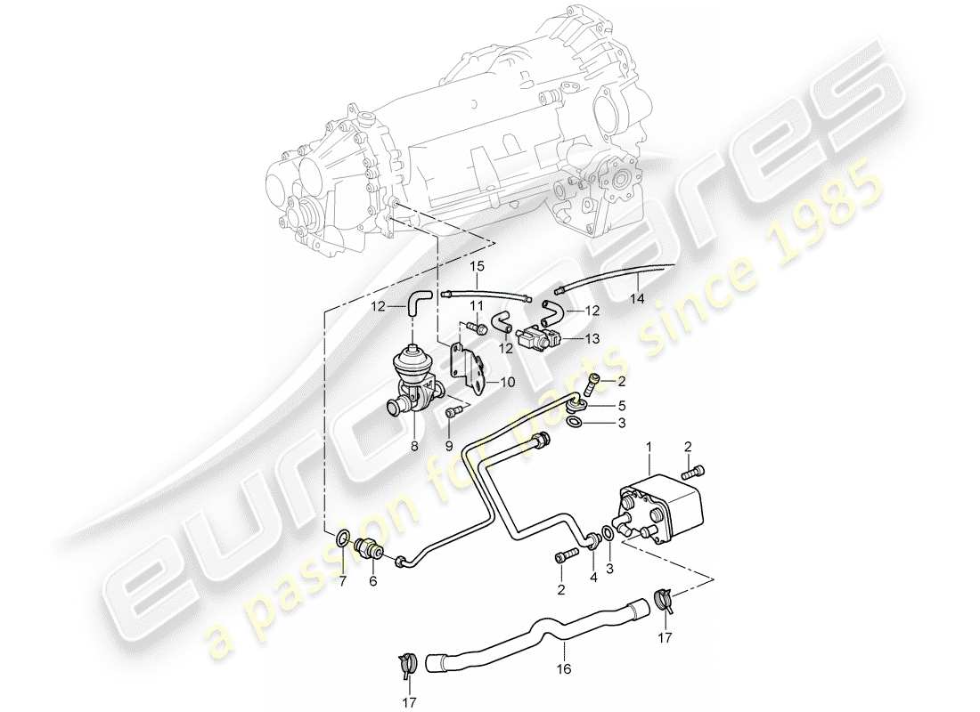 porsche 2009 997-2 turbo / gt2 tiptronic-ersatzteildiagramm