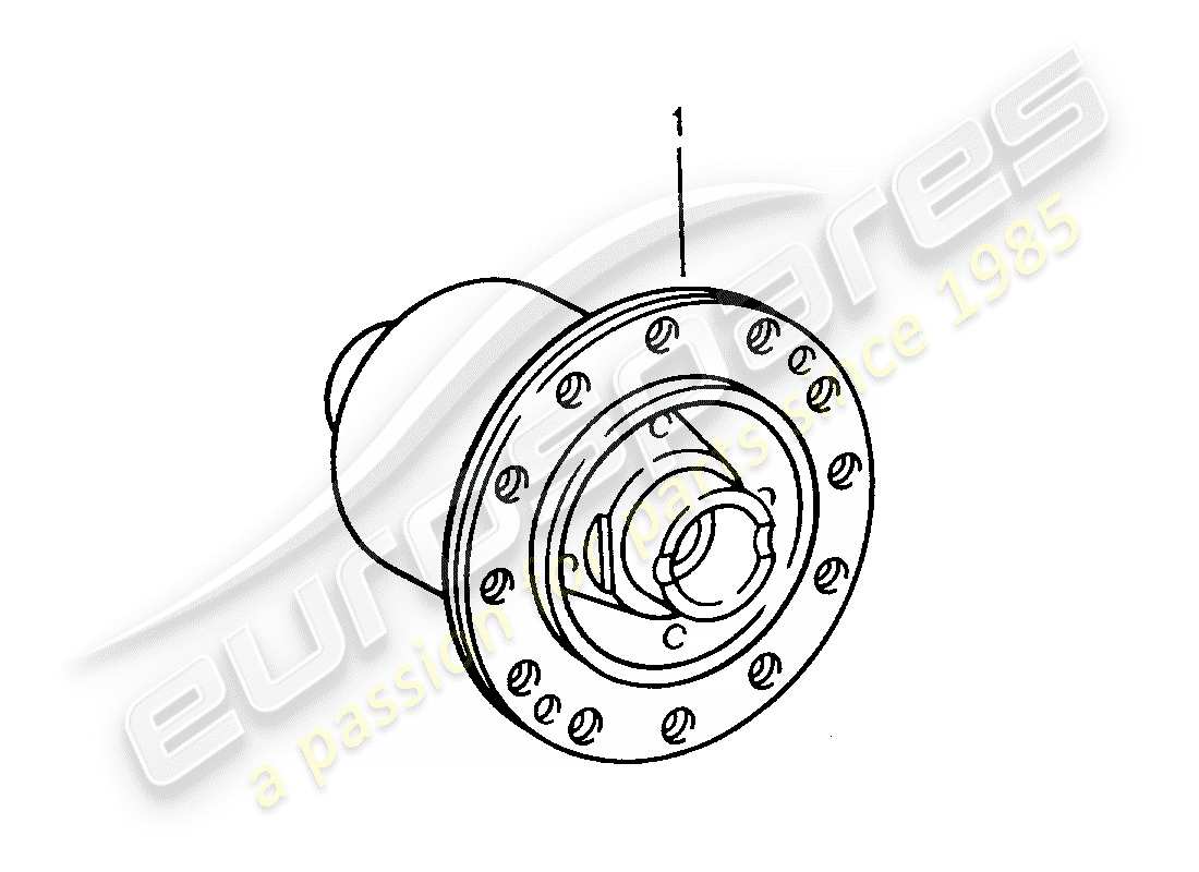 porsche 1994 (993) sperrdifferential ersatzteildiagramm