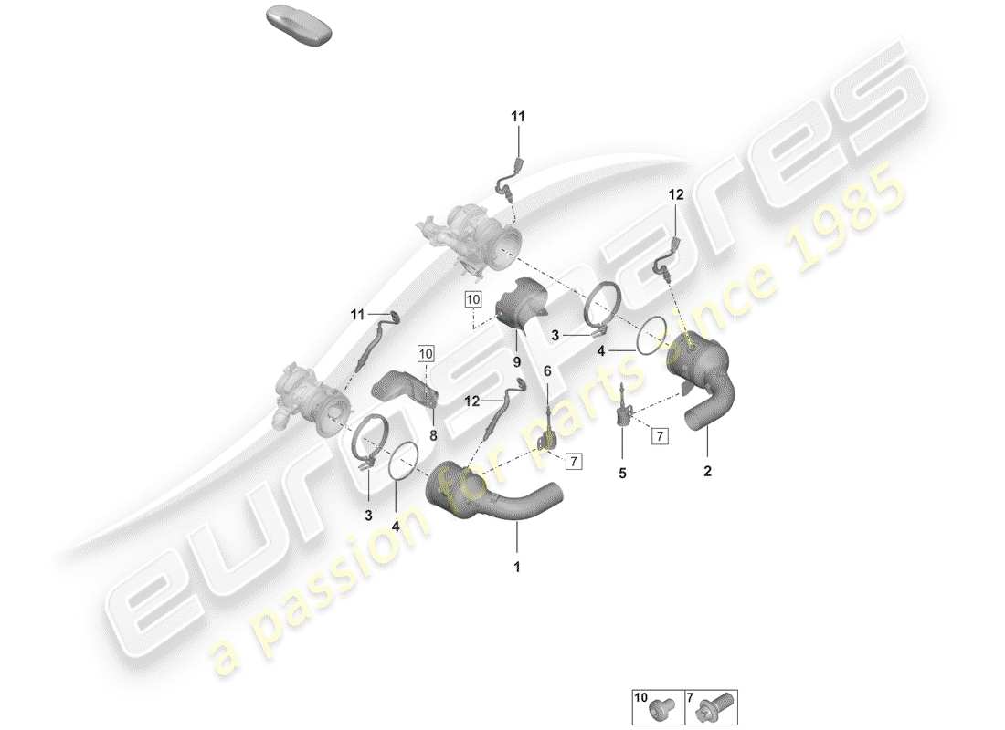 porsche 2019 (992-1) catalyst-teilediagramm