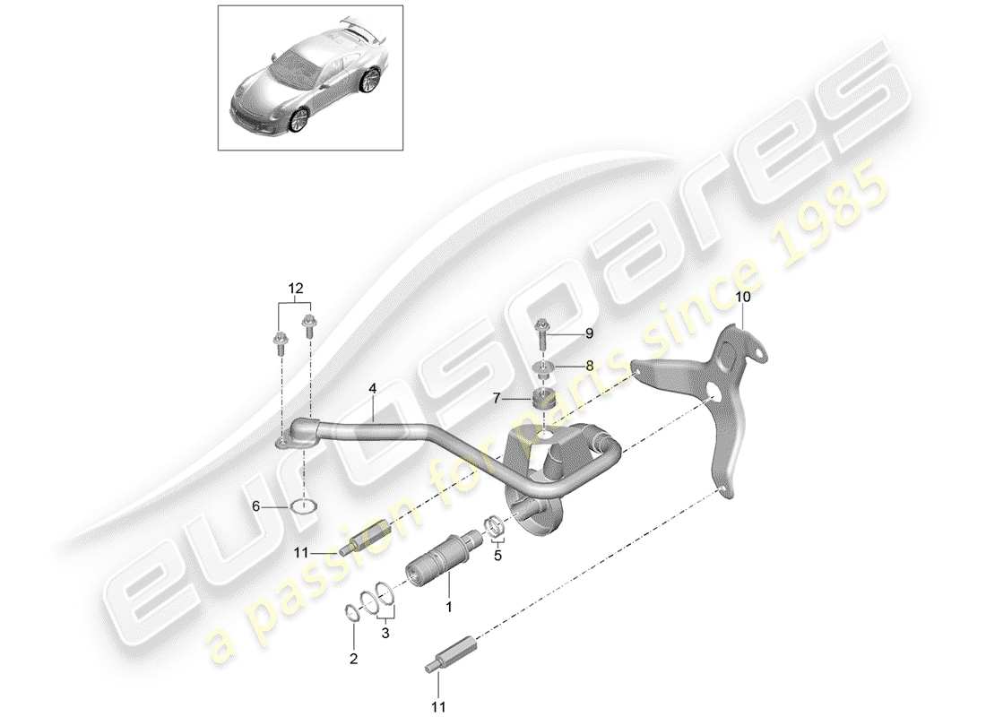 porsche 2016 (991-1 r/gt3/rs) kurbelwelle teilediagramm
