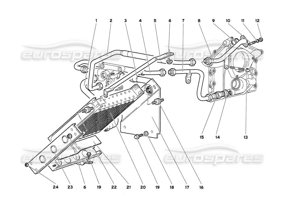 lamborghini diablo 6.0 (2001) teilediagramm des motorölsystems