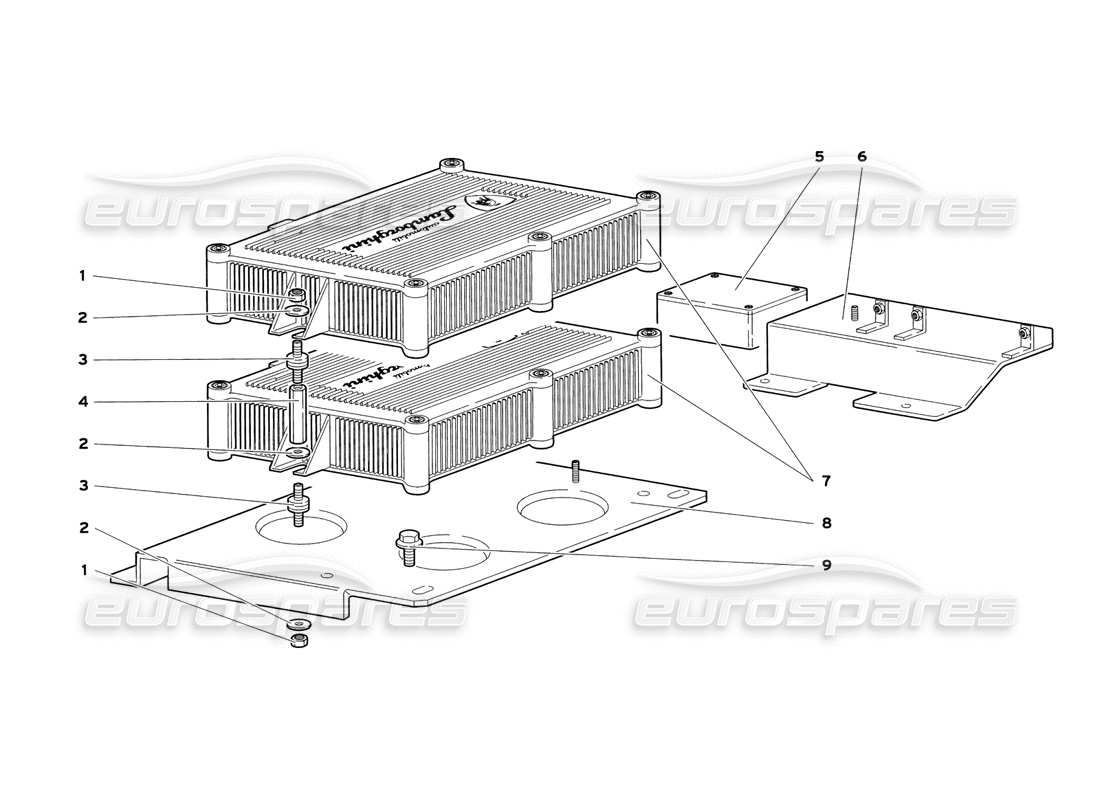 lamborghini diablo sv (1999) teilediagramm für elektronische einspritzeinheiten