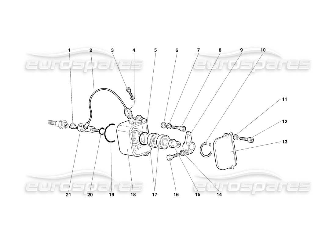 lamborghini diablo sv (1998) phasensensoren teilediagramm