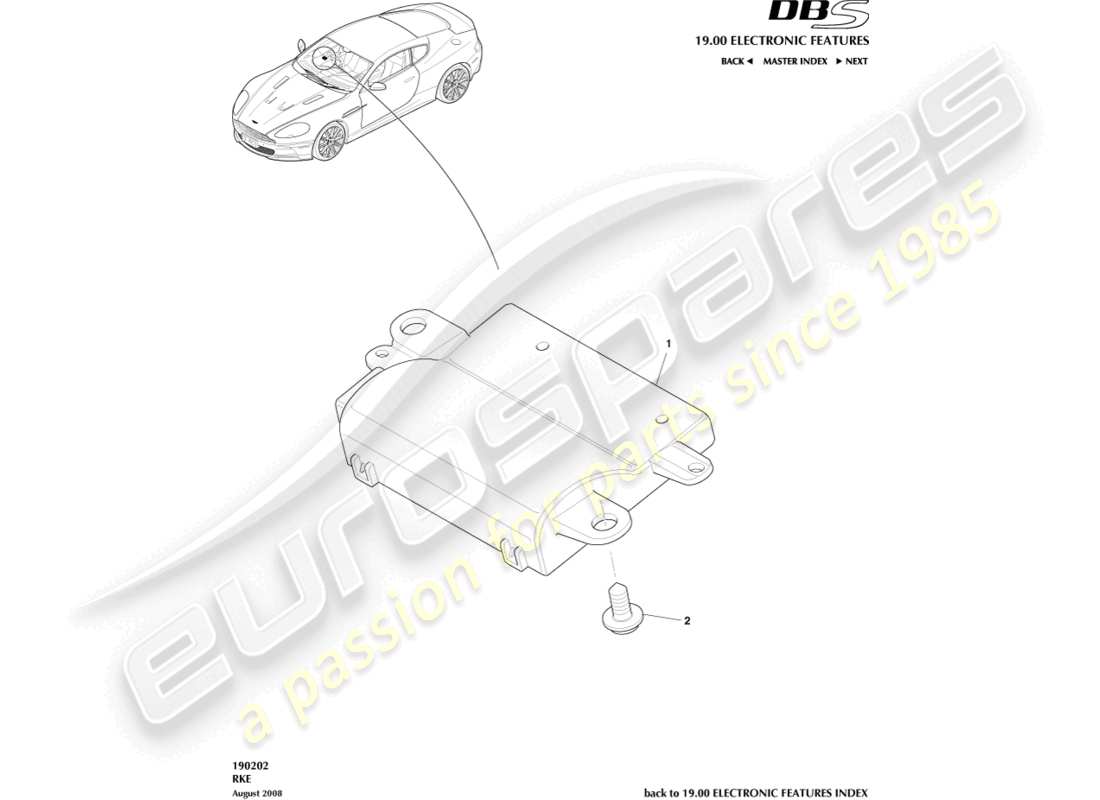 aston martin dbs (2007) rke-teilediagramm