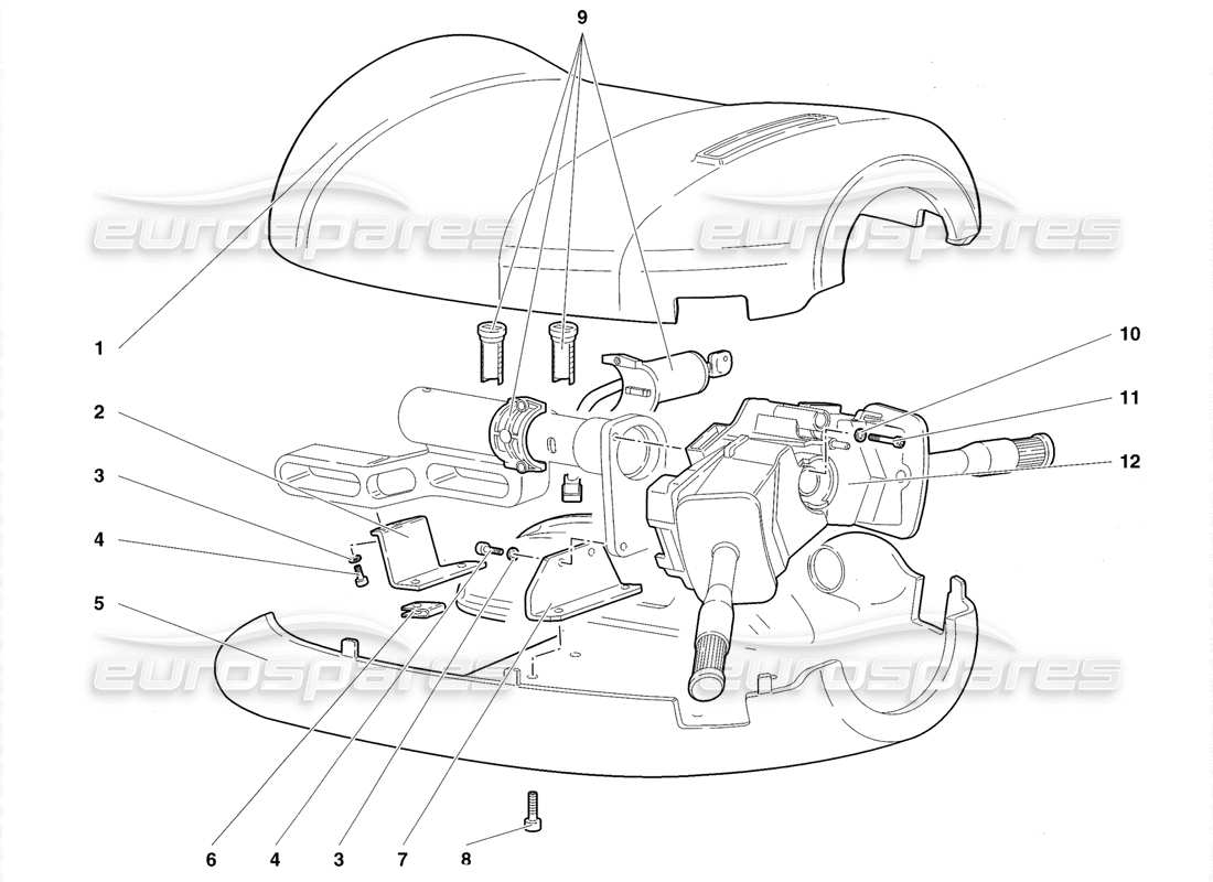 lamborghini diablo roadster (1998) lenkungsteildiagramm