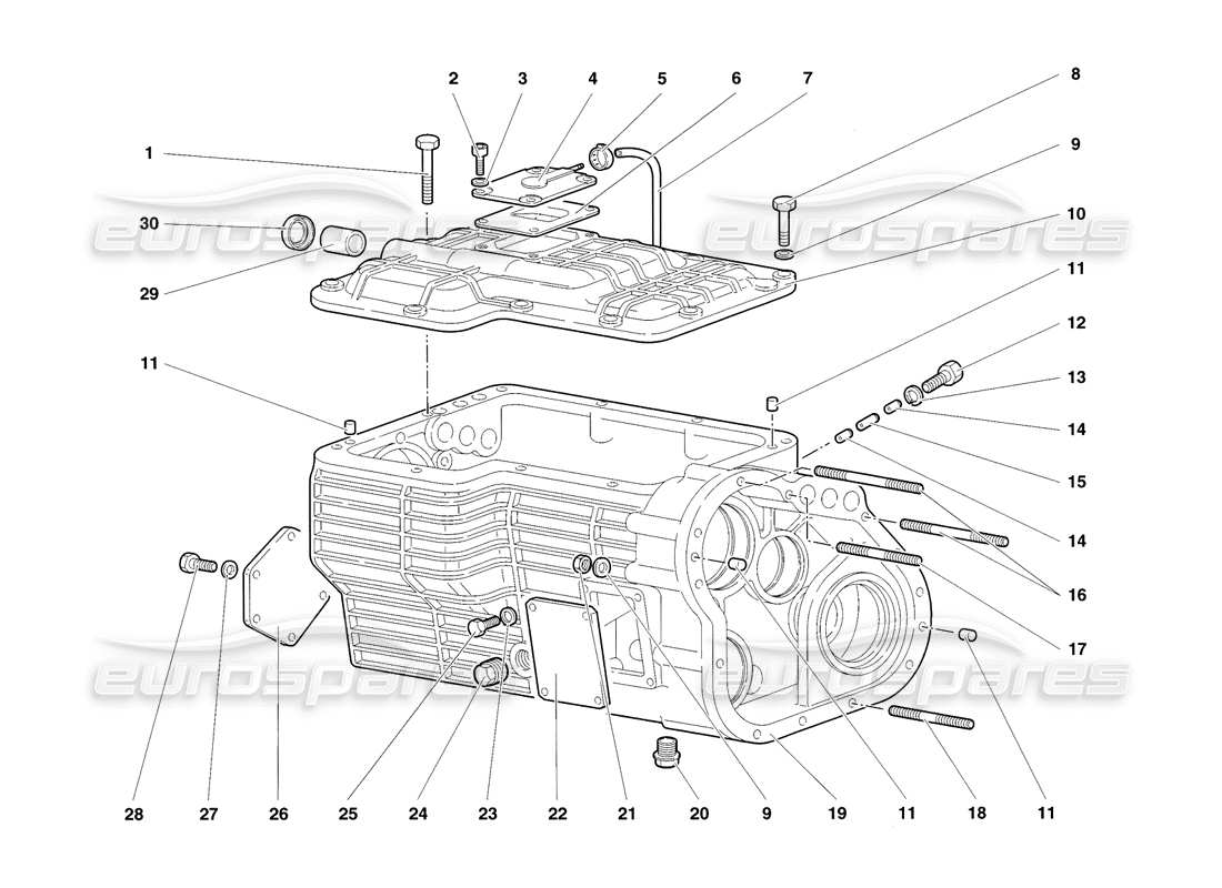 lamborghini diablo sv (1998) getriebeteildiagramm