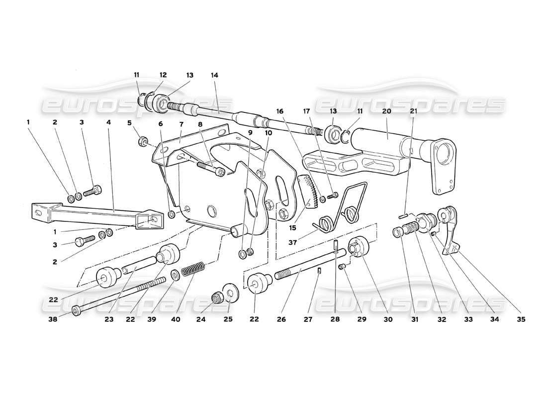 lamborghini diablo sv (1999) lenkungsteildiagramm