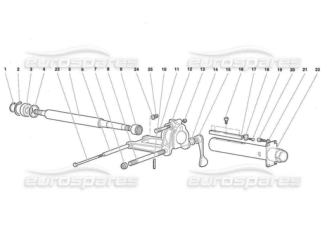 lamborghini diablo sv (1997) lenkungsteildiagramm