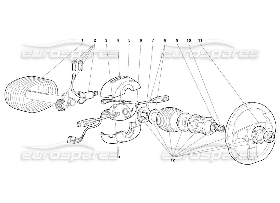 lamborghini diablo sv (1997) lenkungsteildiagramm