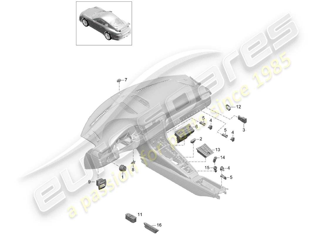 teilediagramm mit der teilenummer 99161396550