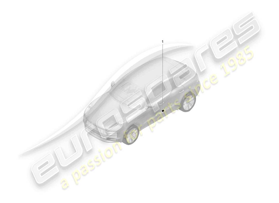 eine teilezeichnung aus dem porsche 2020 (macan) teilekatalog