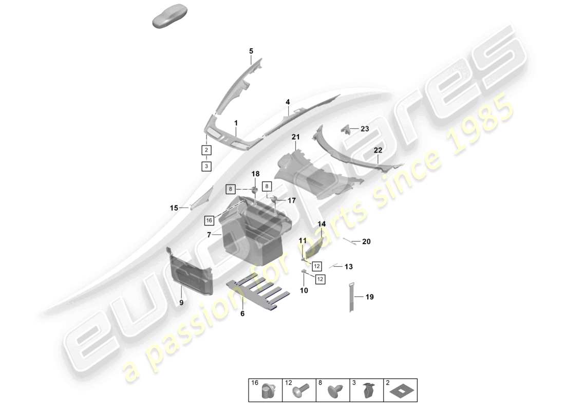 teilediagramm mit der teilenummer 992864445b