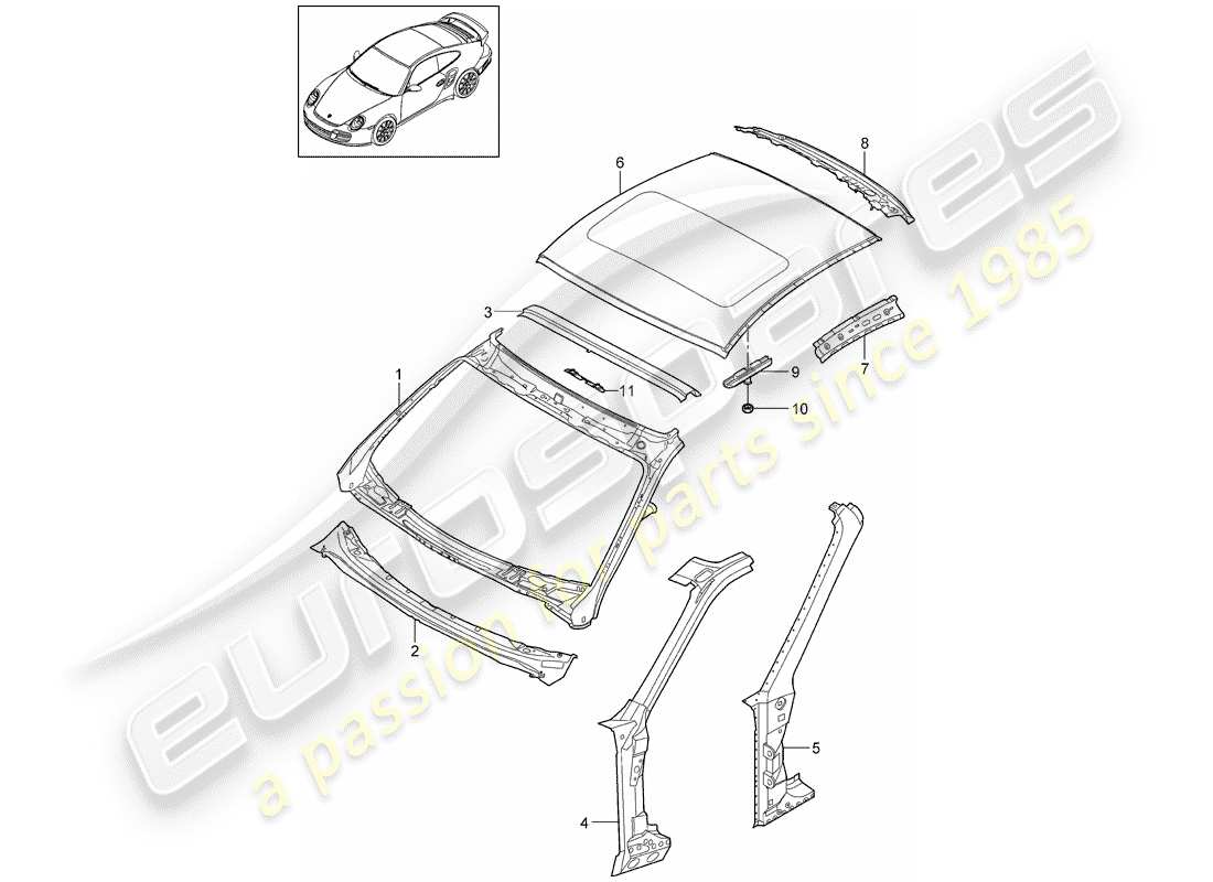 teilediagramm mit der teilenummer 99650491100