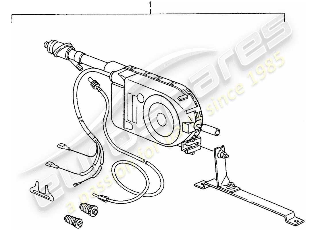 eine teilezeichnung aus dem porsche 1974 (refurbished and exchange catalogue) teilekatalog