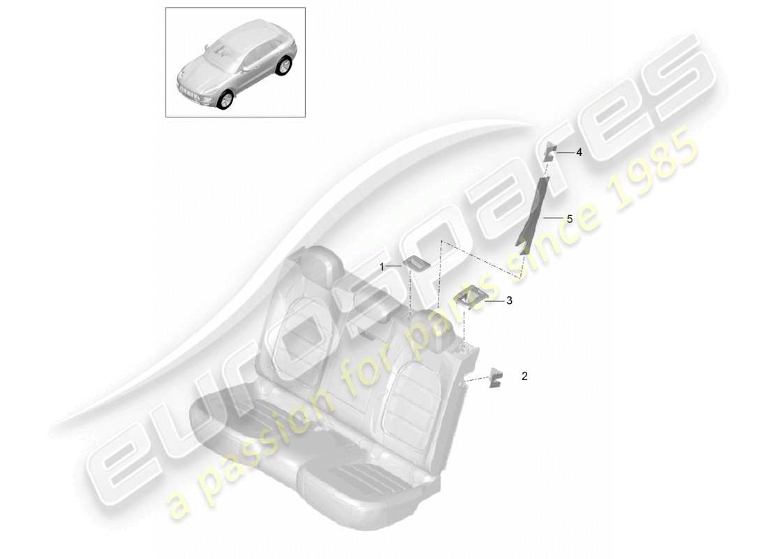 eine teilezeichnung aus dem porsche 2017 (macan) teilekatalog