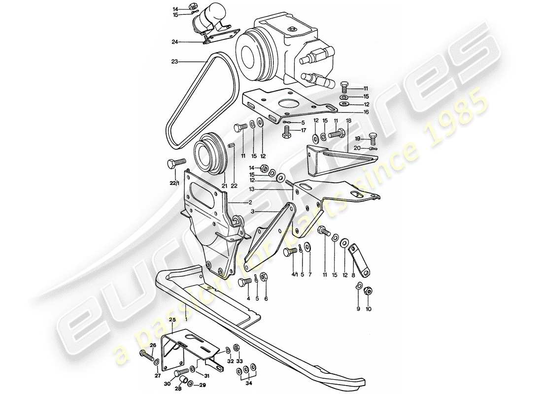 porsche 1977 (911) klimaanlage teilediagramm