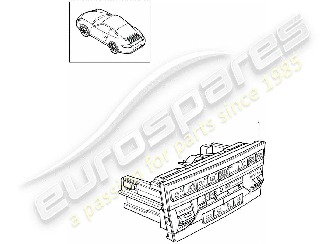 porsche 2011 (997-2) steuerschalter ersatzteildiagramm