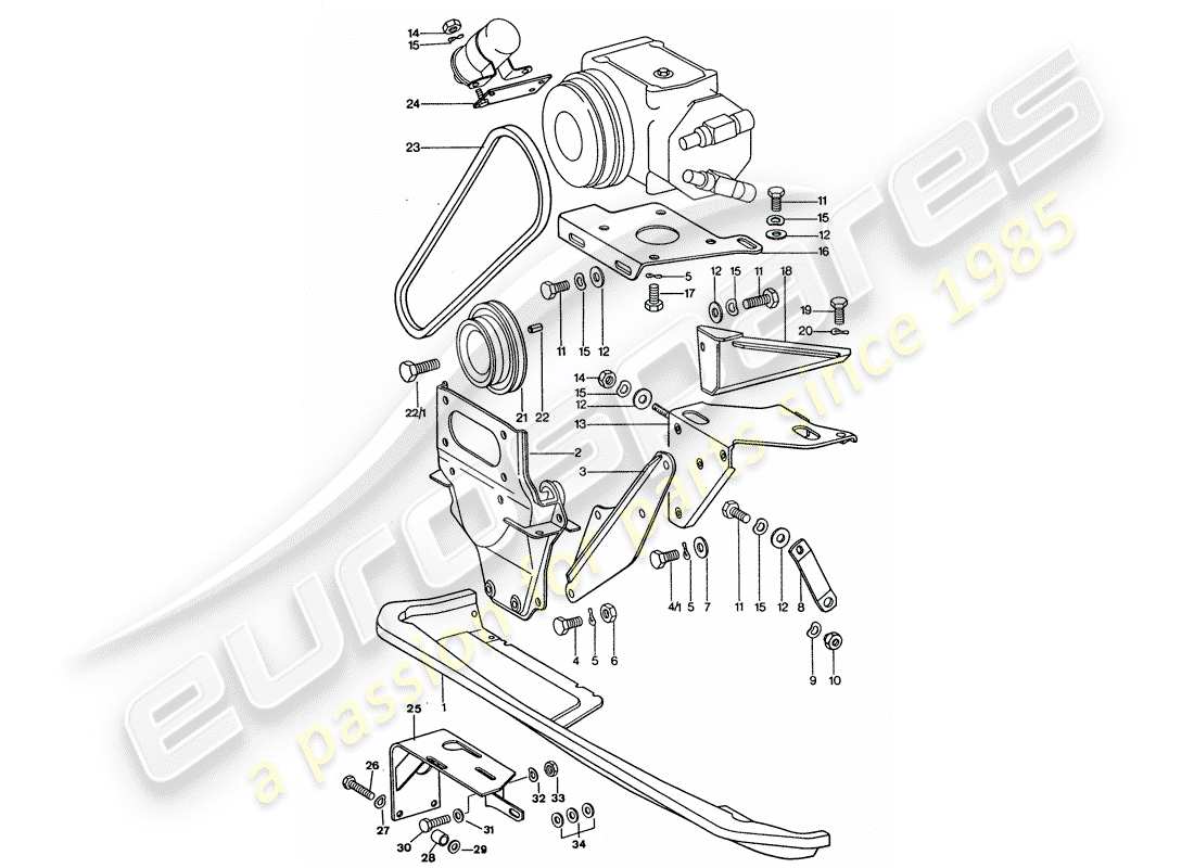 porsche 1975 (911 turbo) klimaanlage teilediagramm