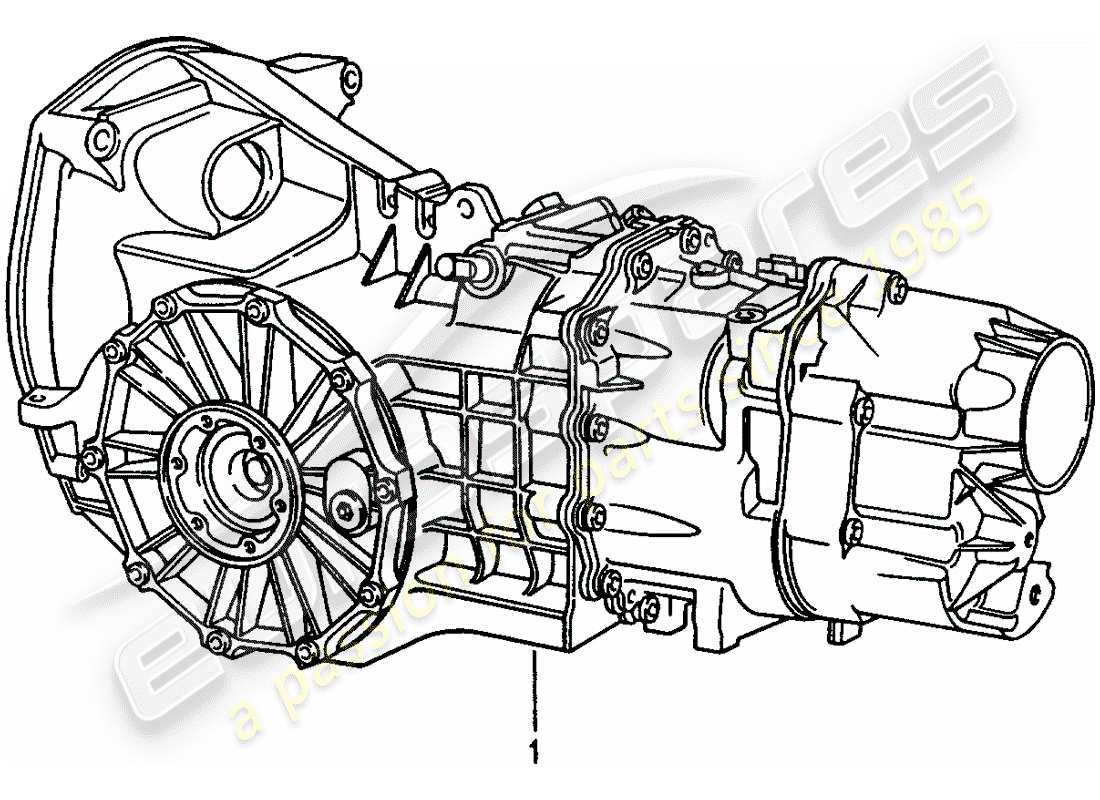 porsche 2011 (refurbished and exchange catalogue) schaltgetriebe ersatzteildiagramm
