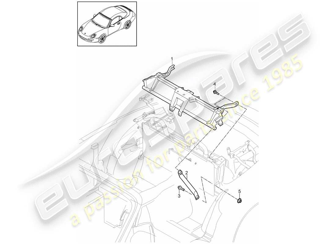 porsche 2012 (997-2) frame-teilediagramm