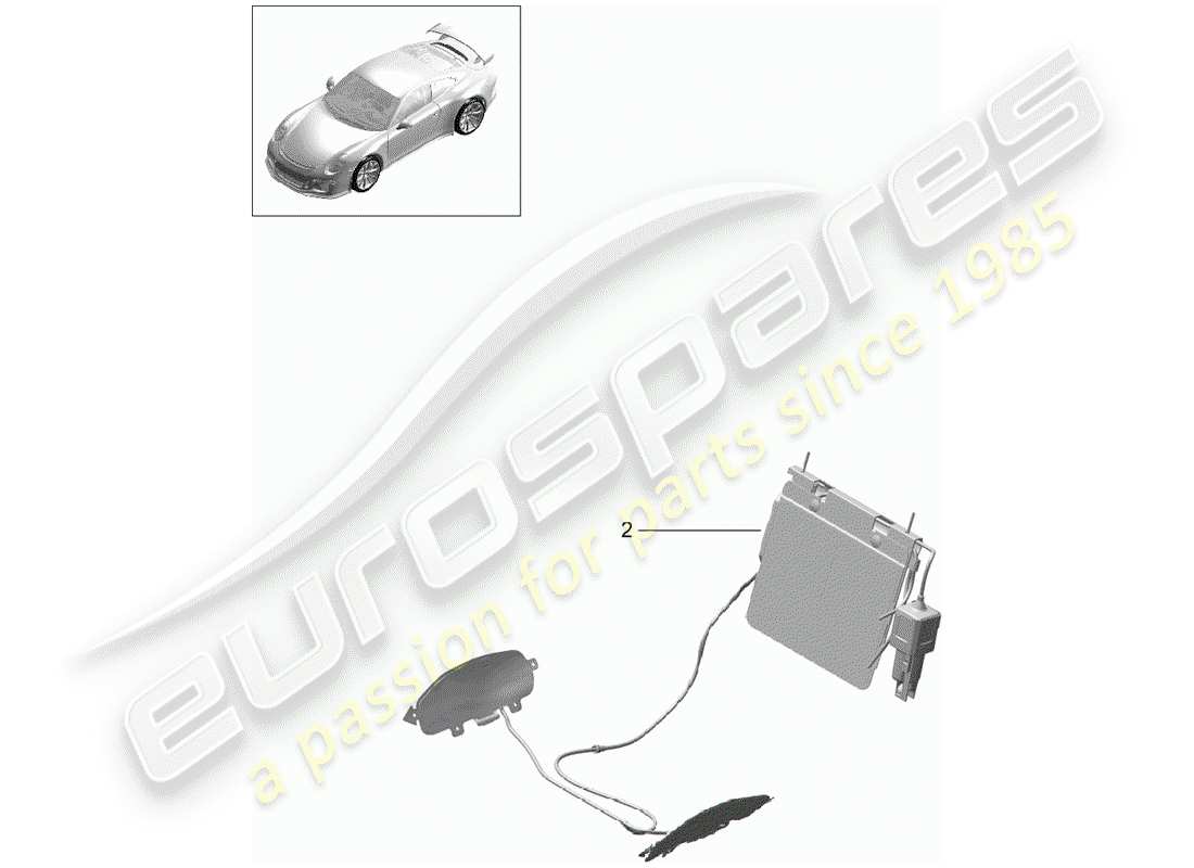 porsche 2016 (991-1 r/gt3/rs) lumbar support ersatzteildiagramm