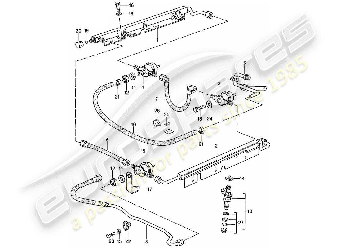 porsche 1986 (928) lh-jetronic - 3 - d - mj 1985>> ersatzteildiagramm