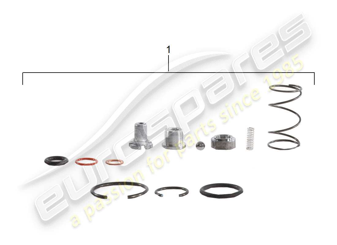porsche 1972 (911) reparatursatz - für - spanner - kette ersatzteildiagramm